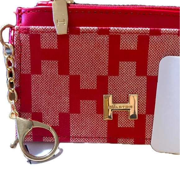 Halston Heritage Red and Goldtone  Women's Wallet - Picture 8 of 10